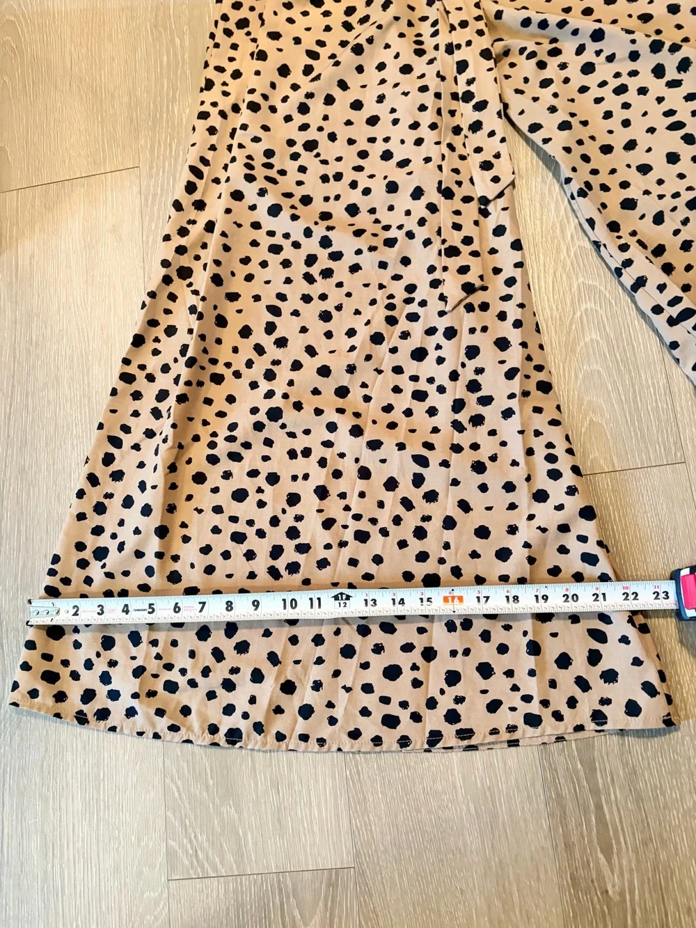Wide Leg Leopard Jumpsuit - Picture 4 of 10